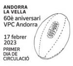 cachet Andorra rugby © Philandorre